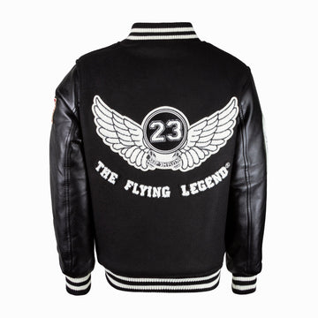 Men's FLYING LEGEND Leather & Wool Varsity Jacket
