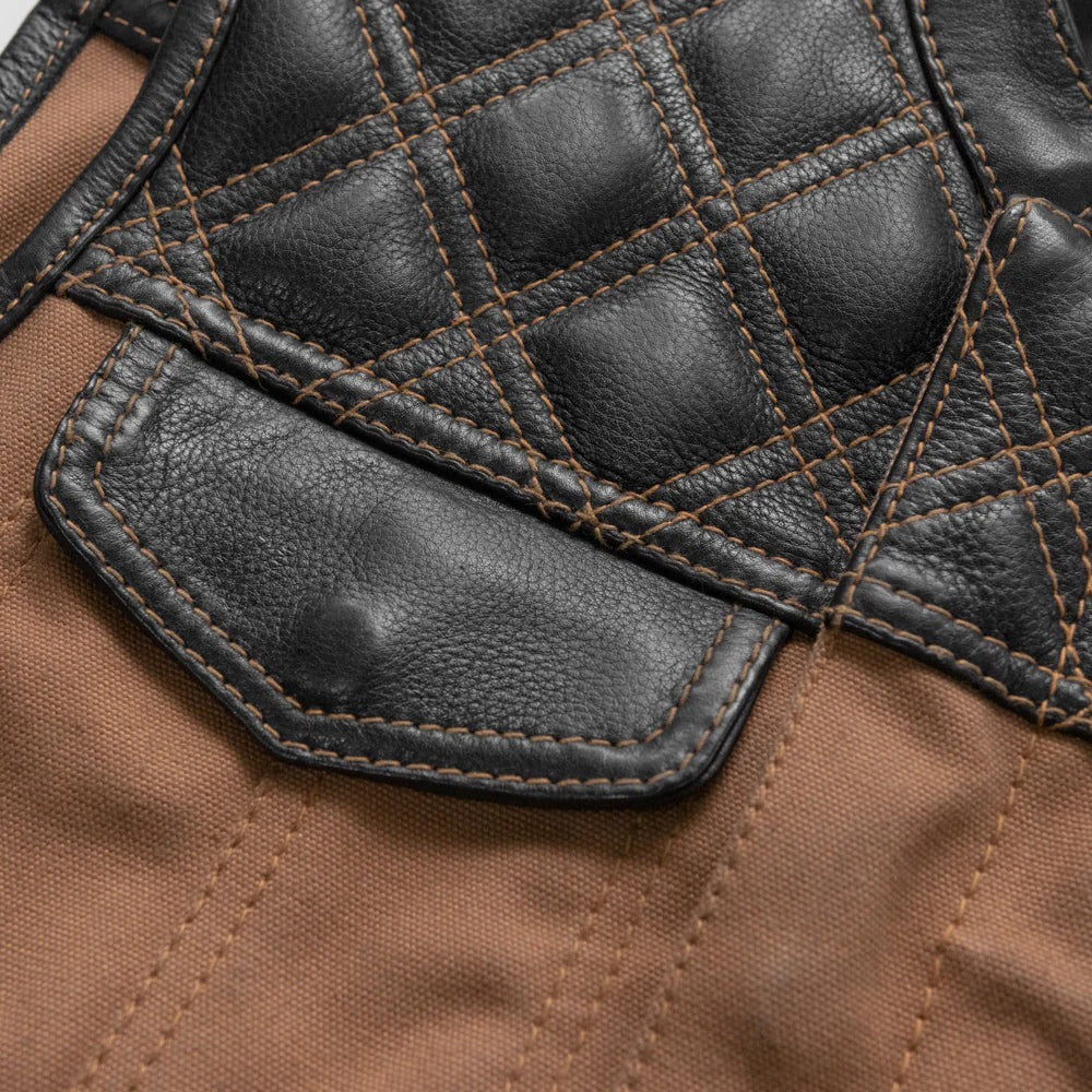 Men's Brown Hunt Club Leather Vest