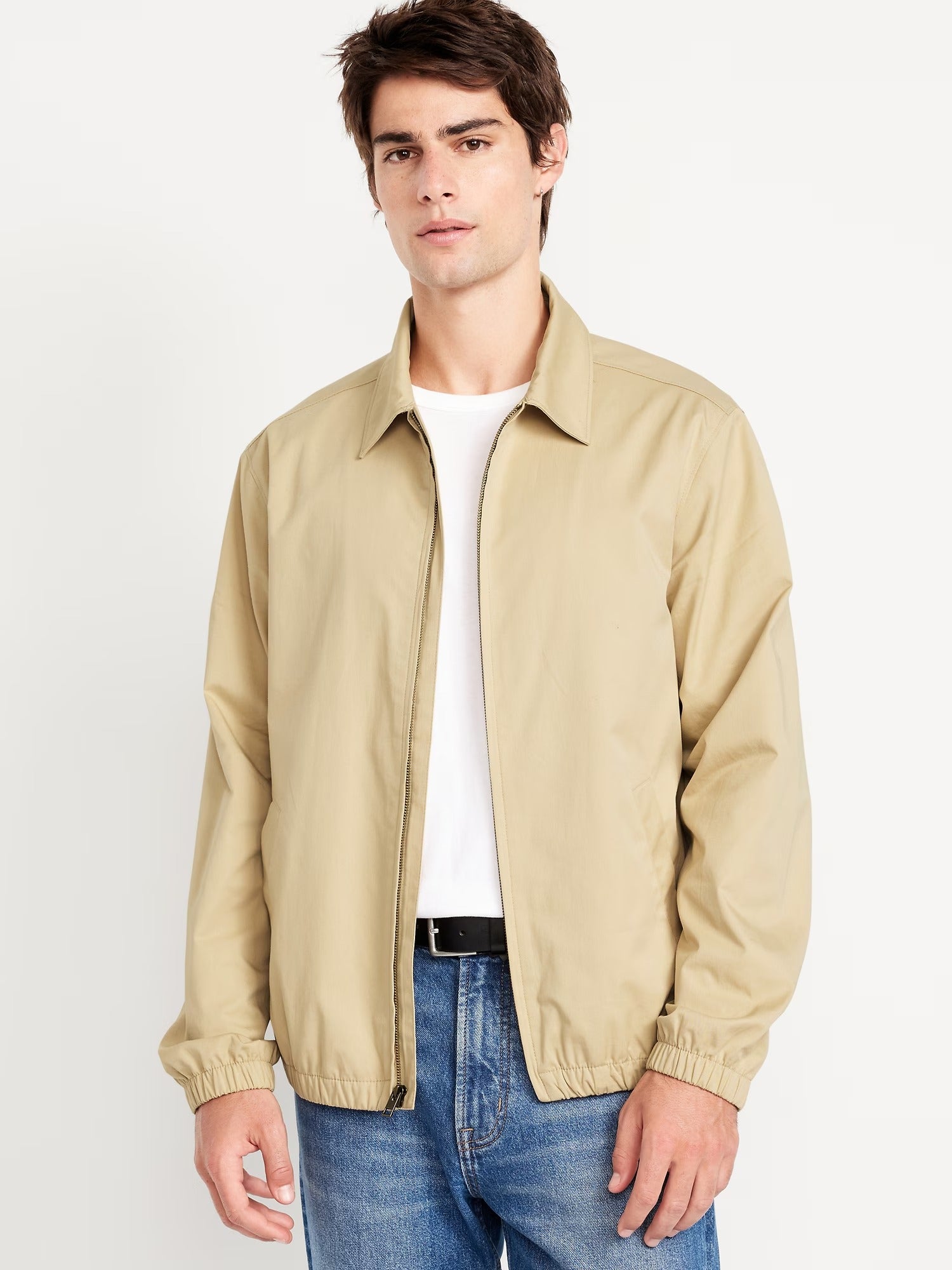 Men's Lightweight Twill Zip Light Weight Jacket