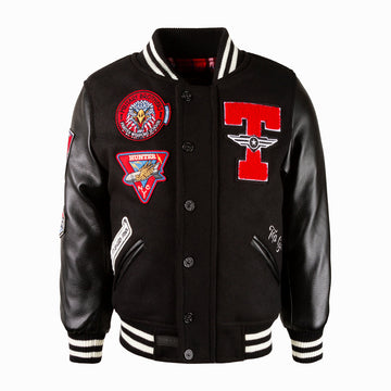 Men's MILITARY BROTHERS Leather Varsity Jacket