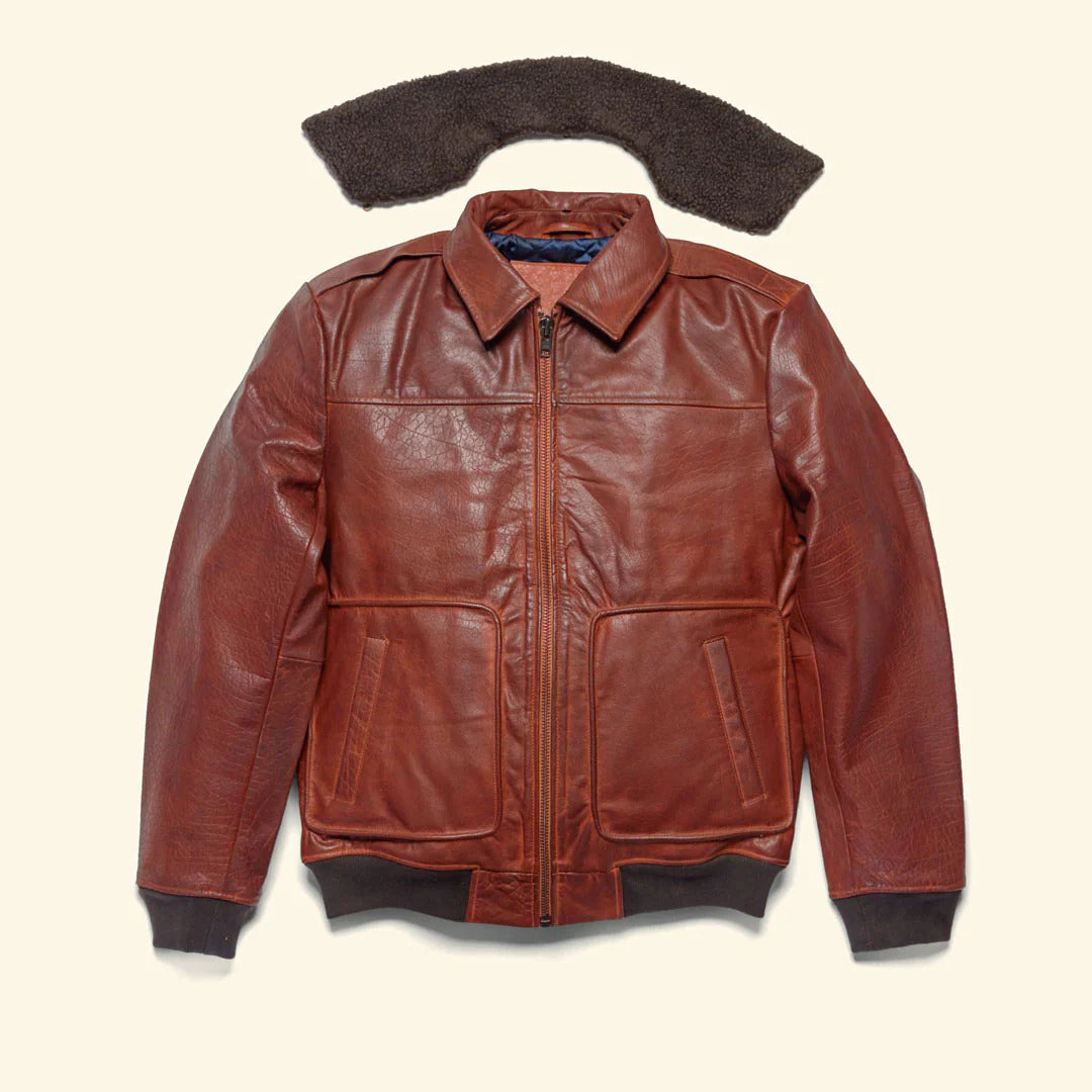 Men's Maverick Leather Bomber Jacket