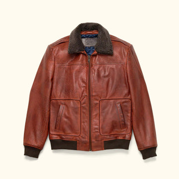 Men's Maverick Leather Bomber Jacket