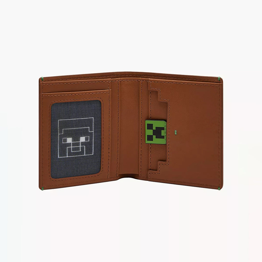 Men's Minecraft Design Leather Wallet & Card Holder