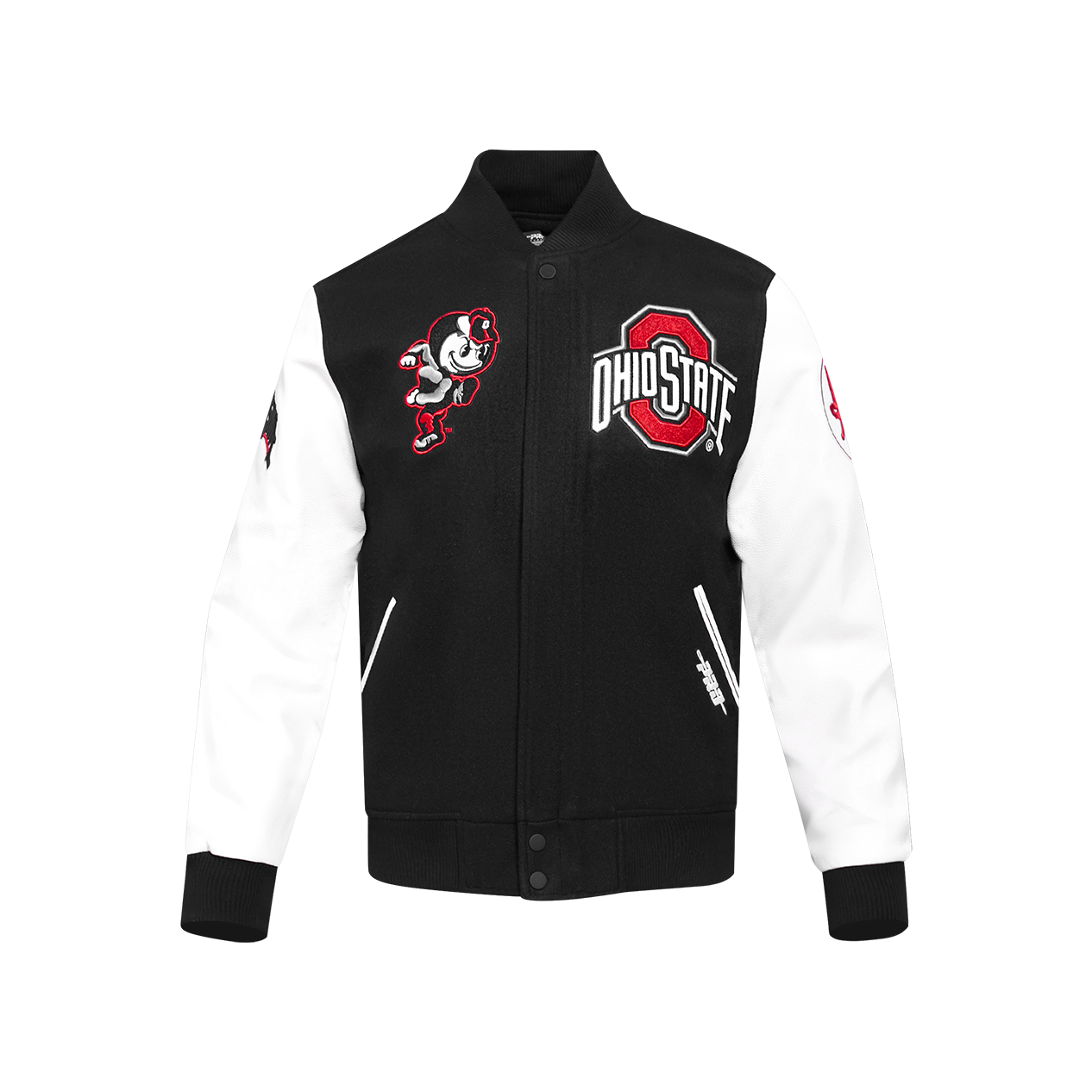Men's OHIO STATE UNIVERSITY Rib Wool Varsity Jacket