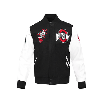Men's OHIO STATE UNIVERSITY Rib Wool Varsity Jacket