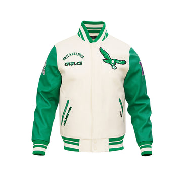 Men's PHILADELPHIA EAGLES Rib Wool Varsity Jacket