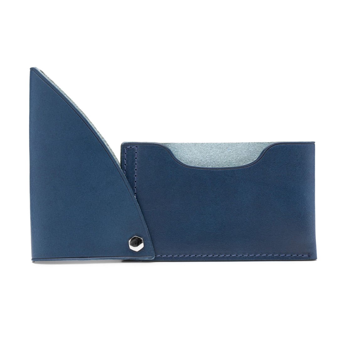 Men's 4 Premium Color Leather Flipper Card Case