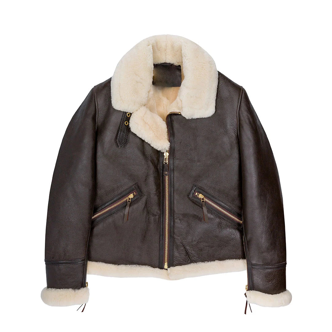 Scout-Lederjacke aus Schaffell für Herren