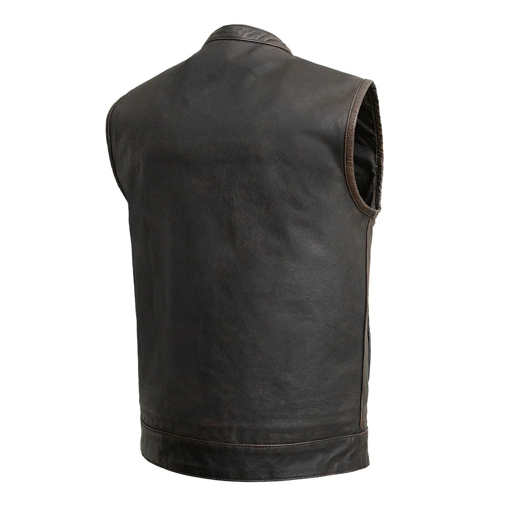 Men's Sharp Shooter Distressed Leather Vest
