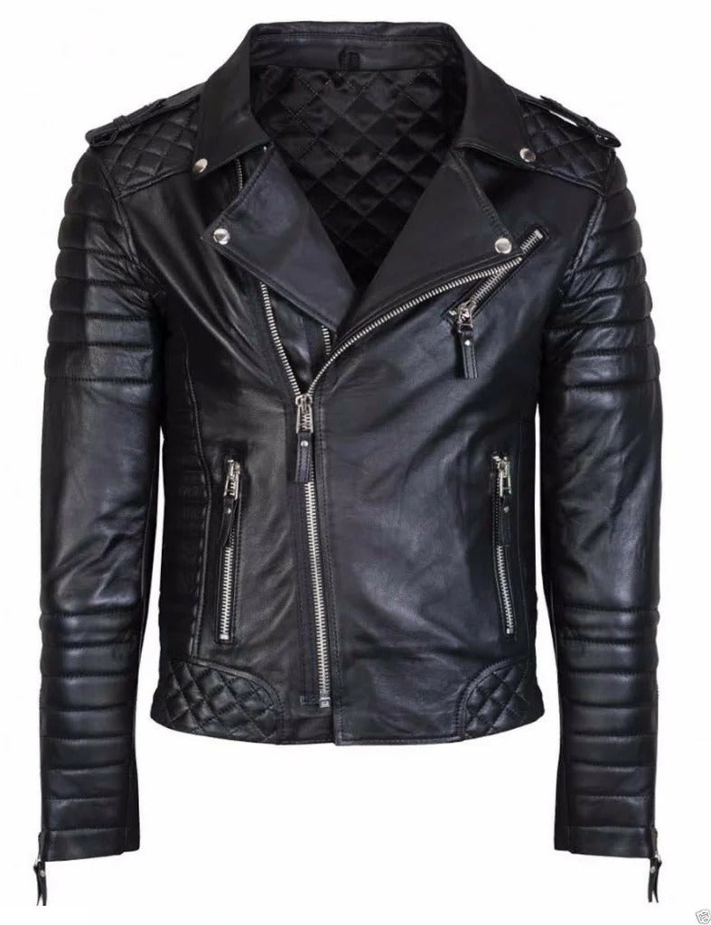 Men's Slim Fit Genuine Lambskin Leather Jacket