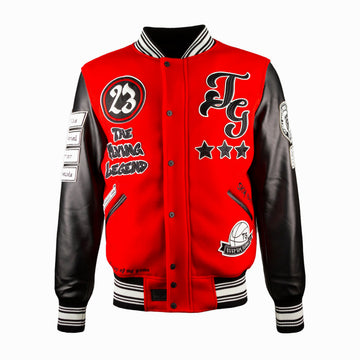Men's THE NEW FLYING LEGEND Leather Varsity Jacket