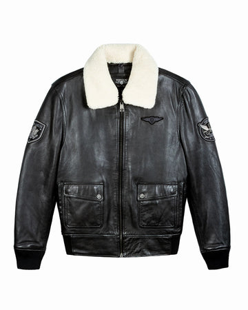 Men's TOP GUN® AVIATOR LUXURY LEATHER BOMBER