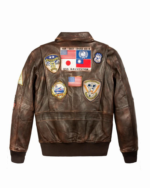 Men's VINTAGE OFFICIAL SIGNATURE SERIES LEATHER JACKET
