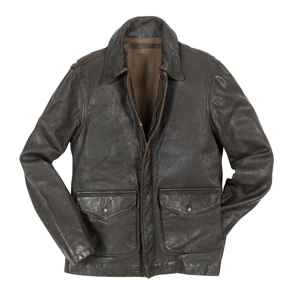 Men's Vintage Roughneck Oil Driller Leather Jacket