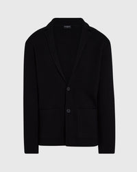 Men's Relaxed Fit Two Button Leather blazer