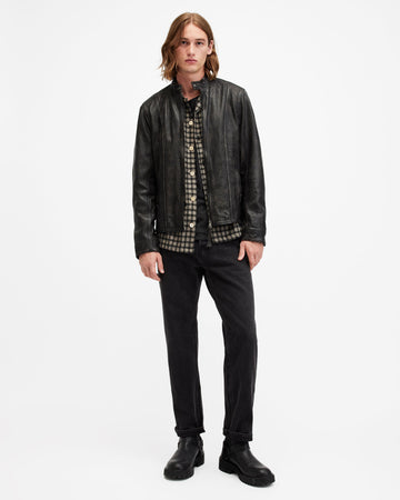 Murphy Tab Collar Leather Jacket