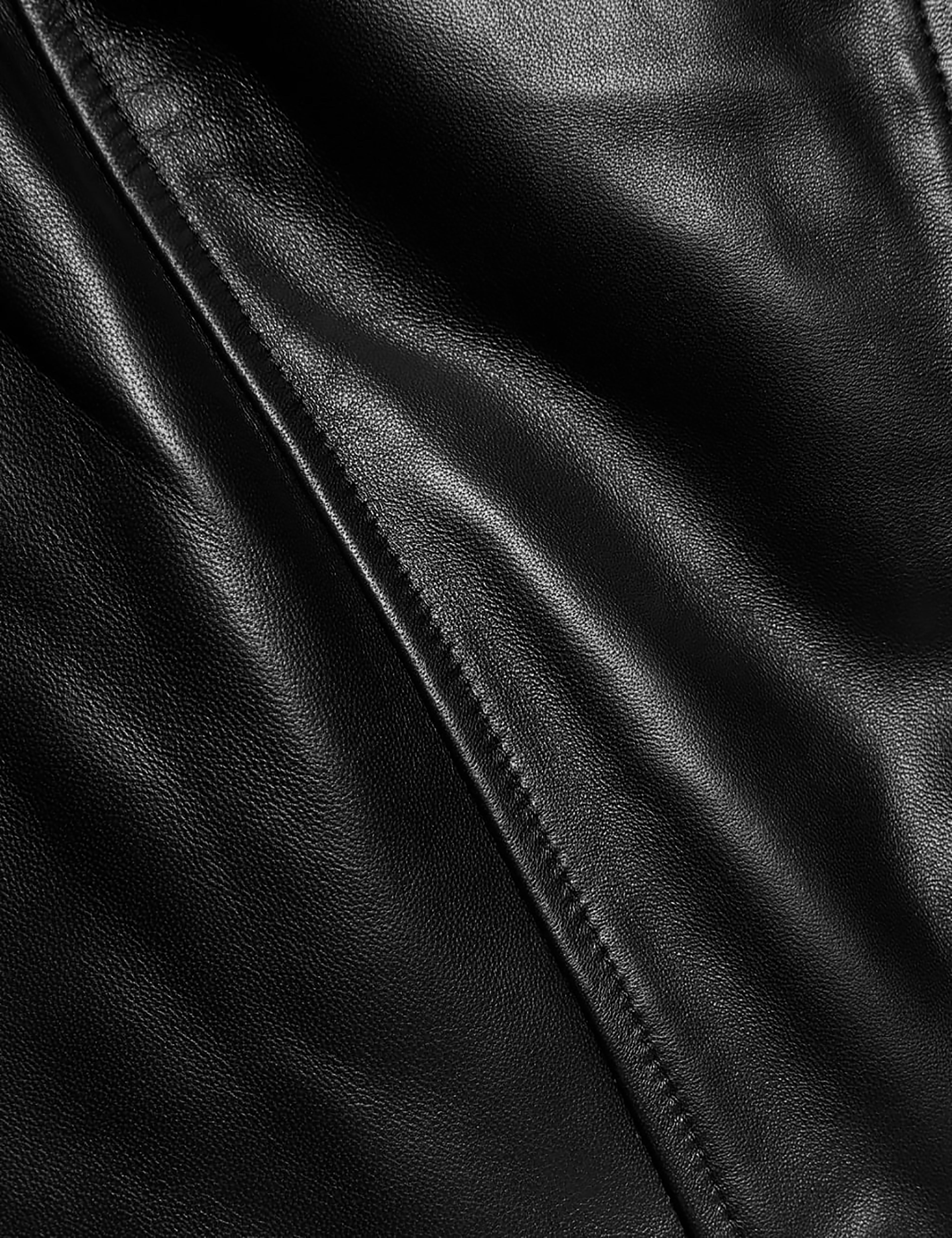 Oversized Leather Biker Jacket