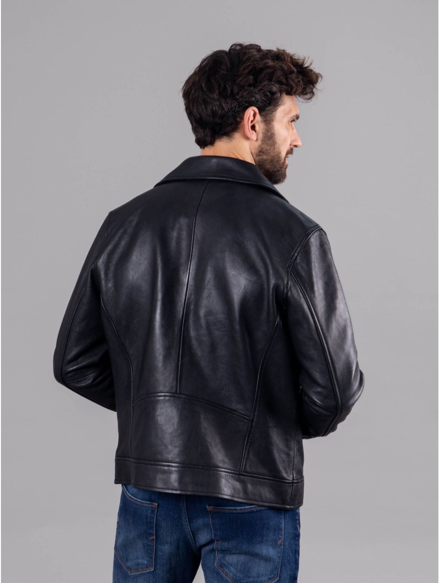 Chaqueta de motociclista de cuero Rockcliffe Sath 