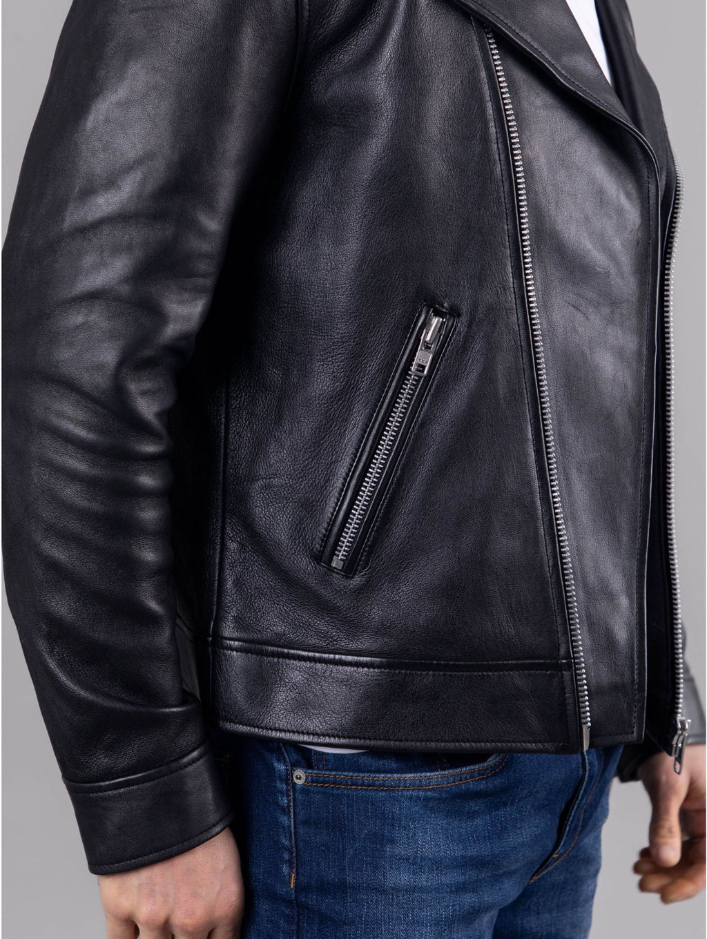 Chaqueta de motociclista de cuero Rockcliffe Sath 