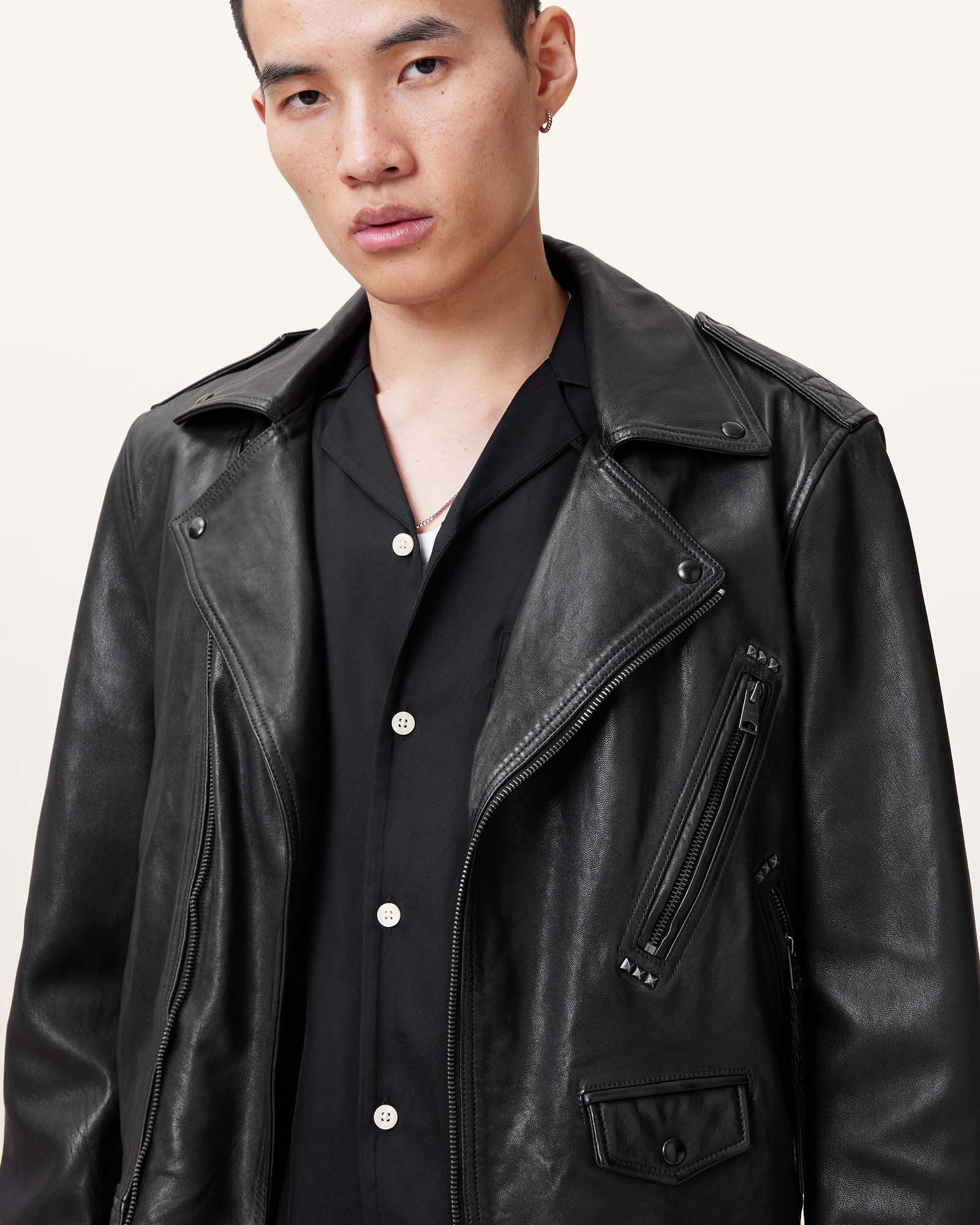 Ronnet Leather Biker Jacket