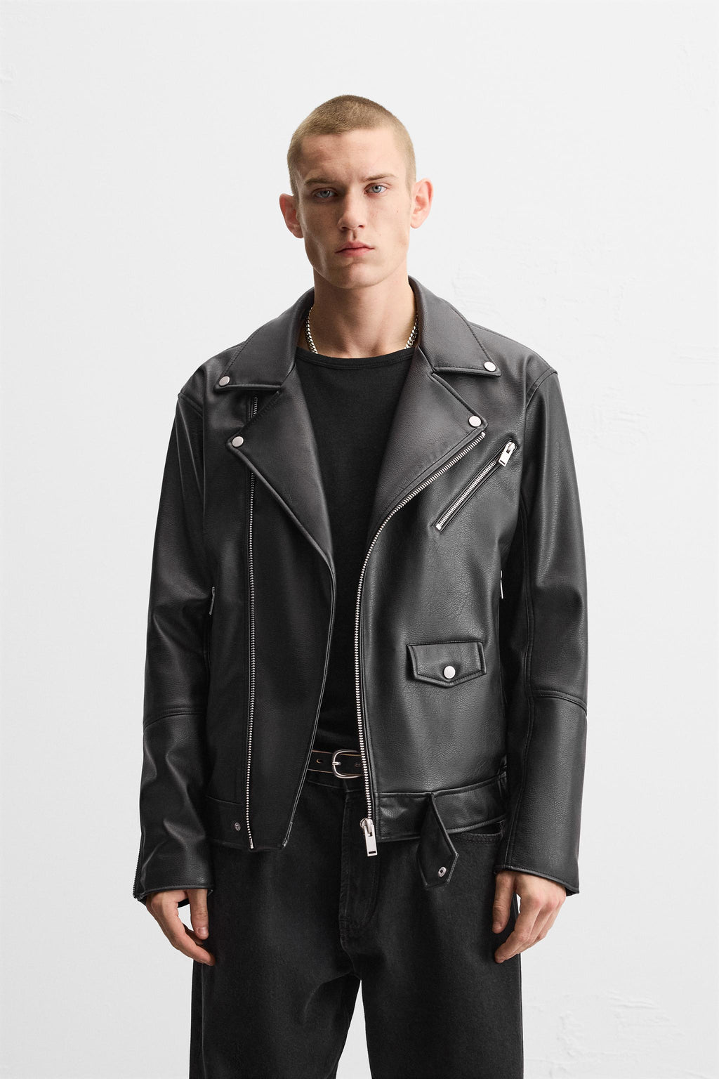 Sath Design Leather Biker Jacket