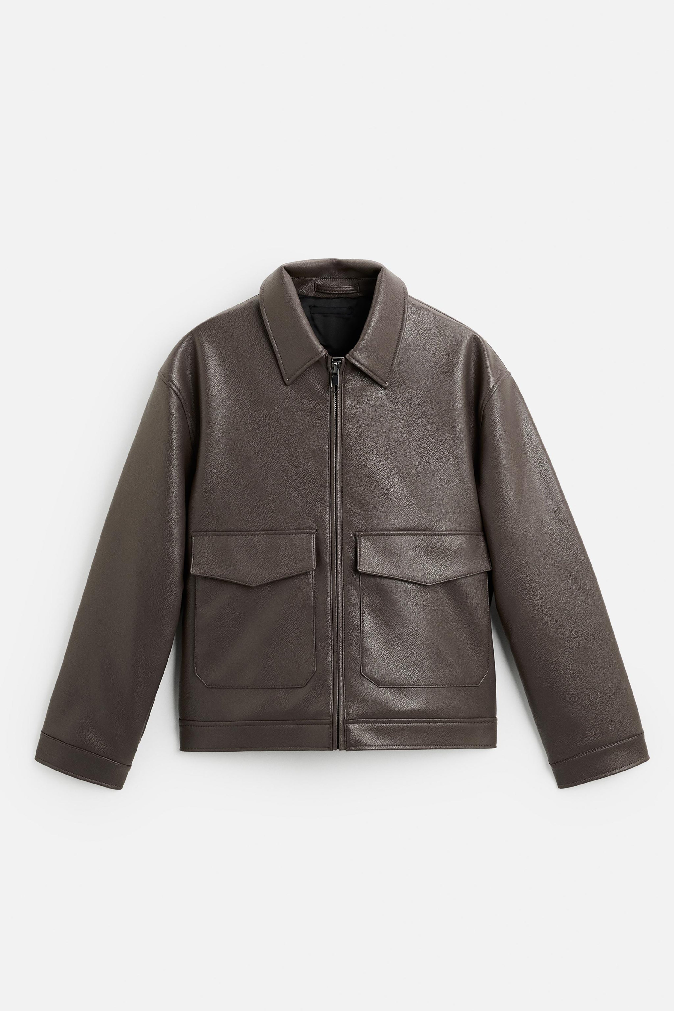 Sath Simple Fashion Jacket With two Pockets and a Zip Down