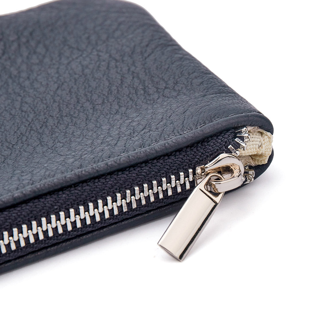 Women's Faux Leather Navy Wallet