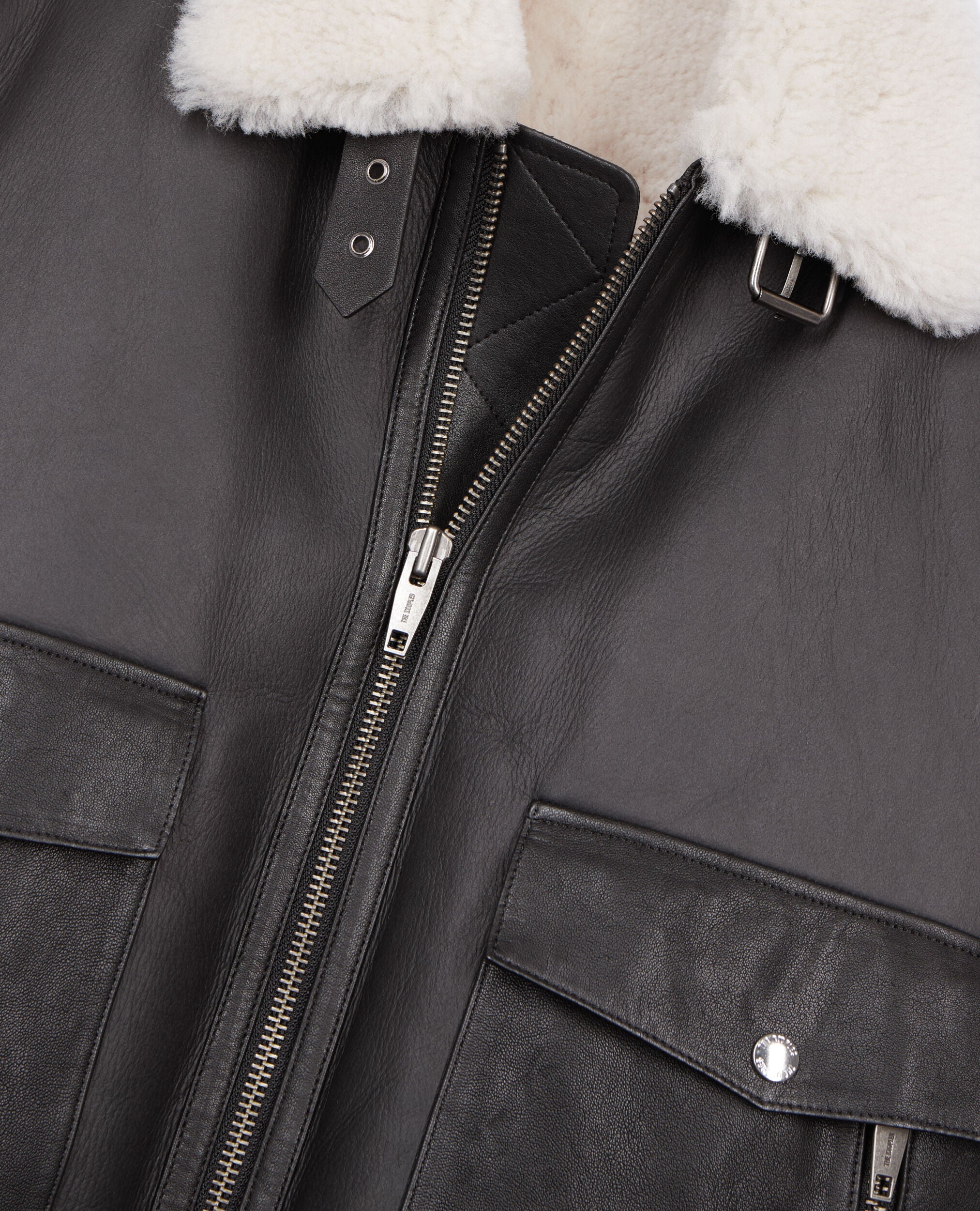 Short Black Shearling Jacket