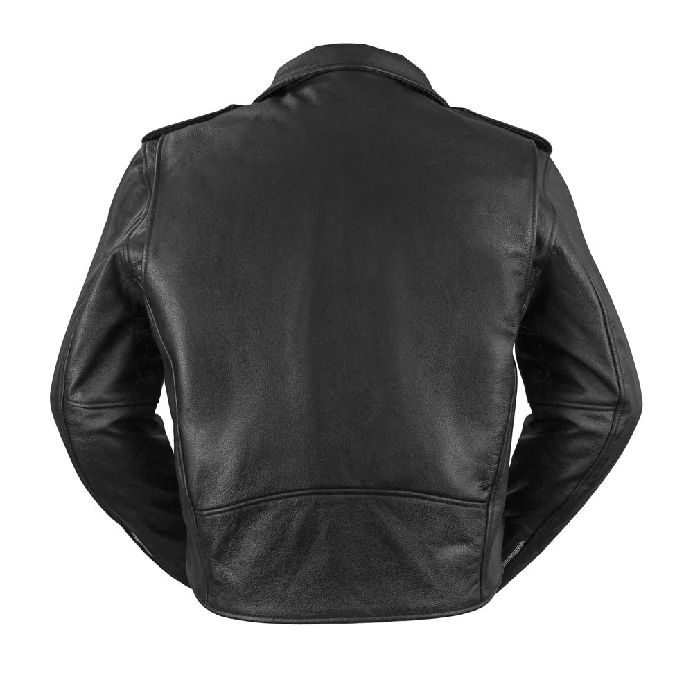 Chaqueta de cuero de moto Superstar para hombre 
