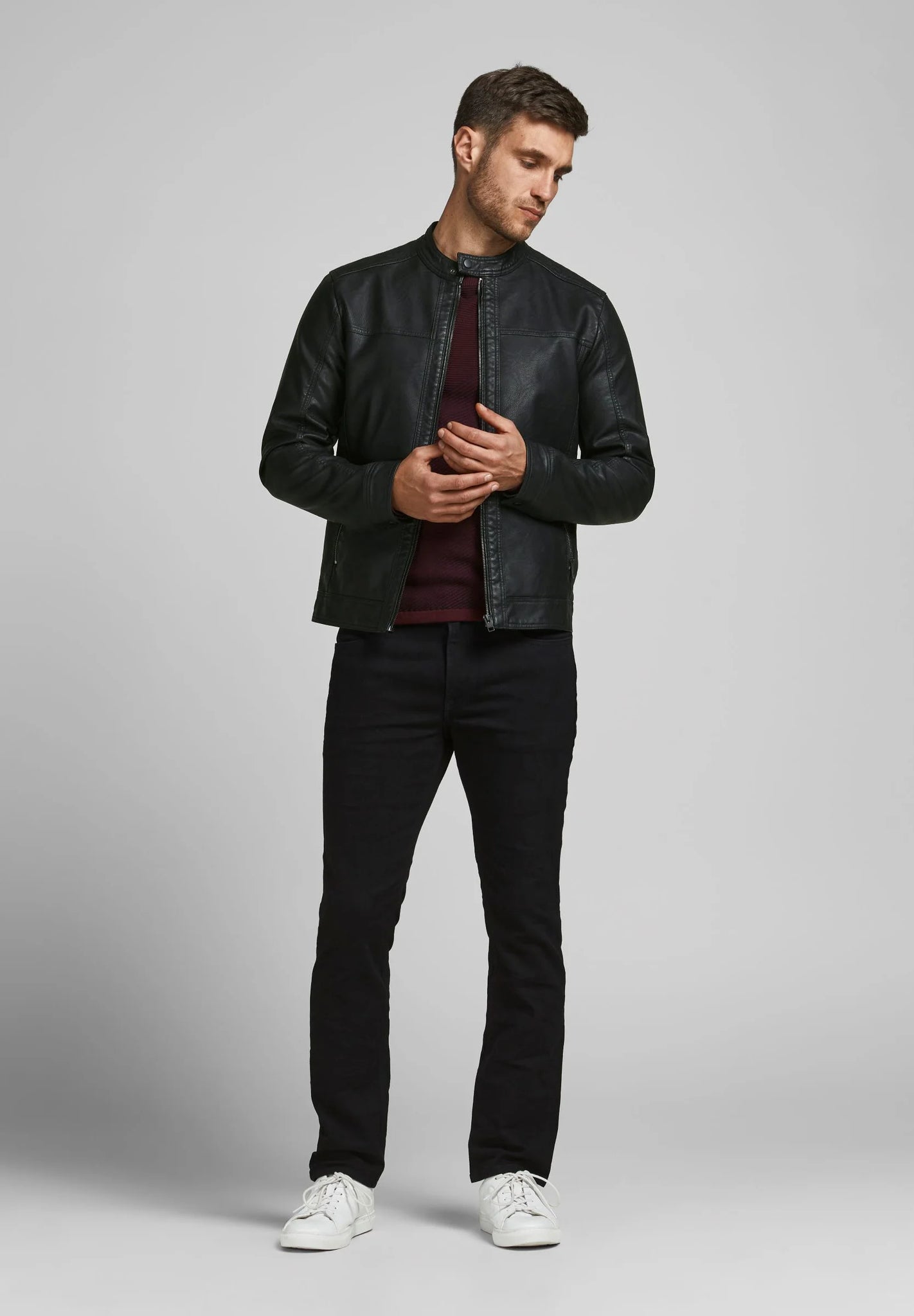 WARNER NOOS Simple Leather Jacket