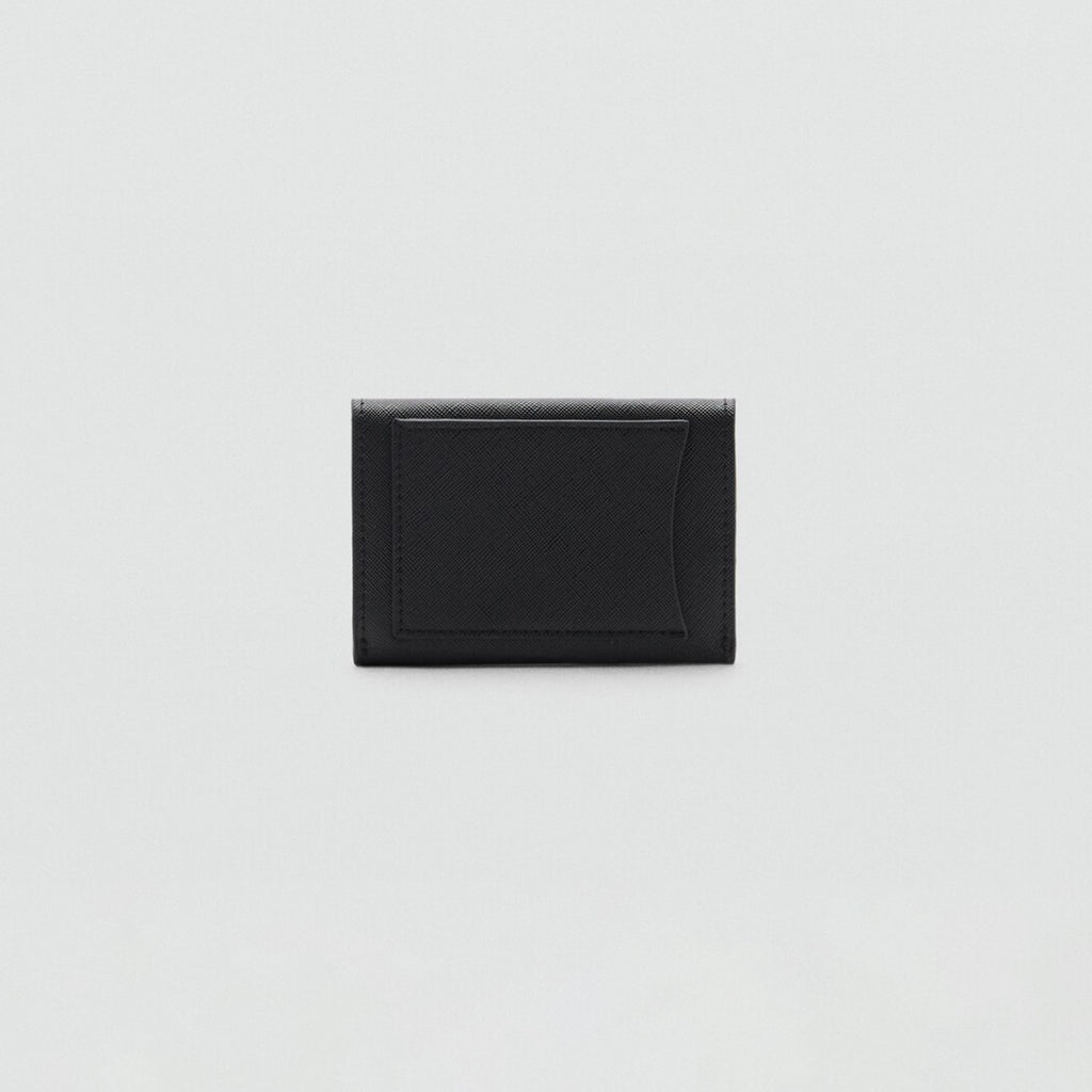 Women Black Leather Card Holder