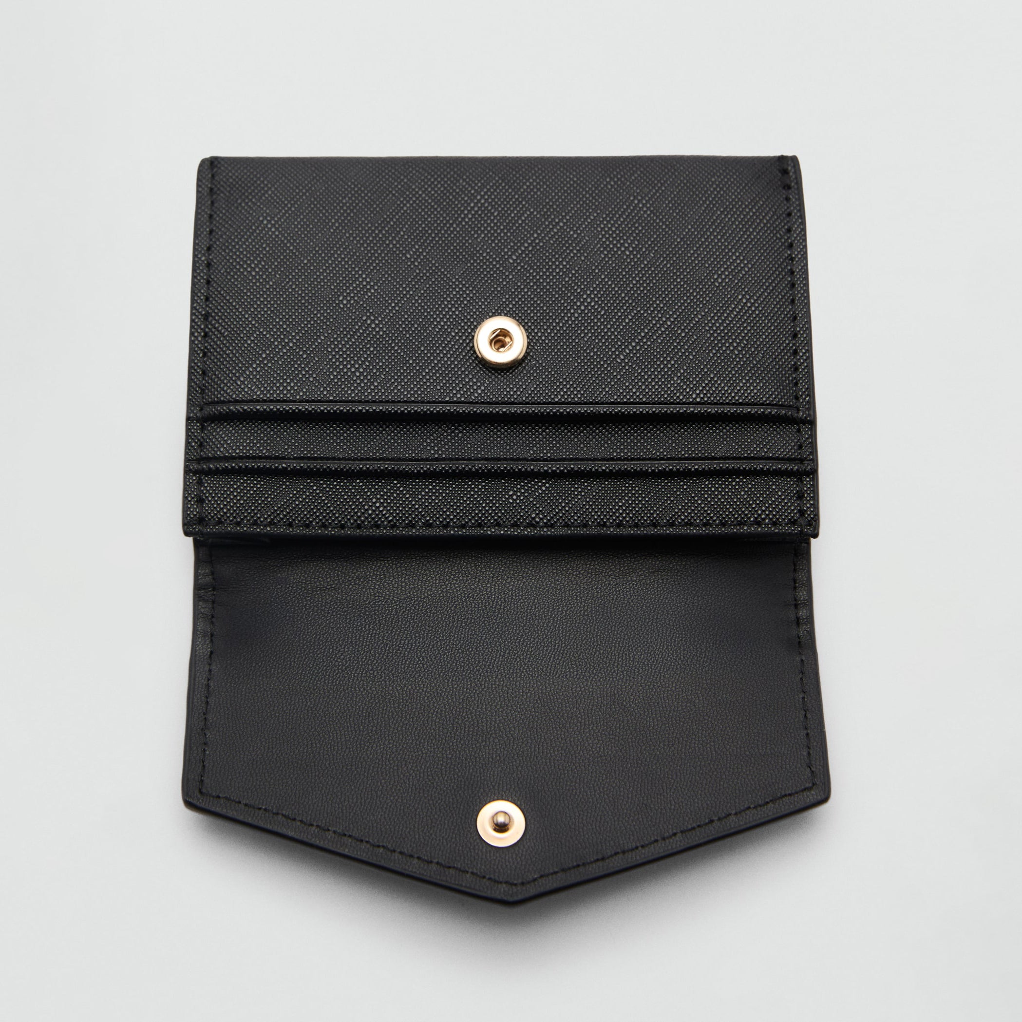 Women Black Leather Card Holder