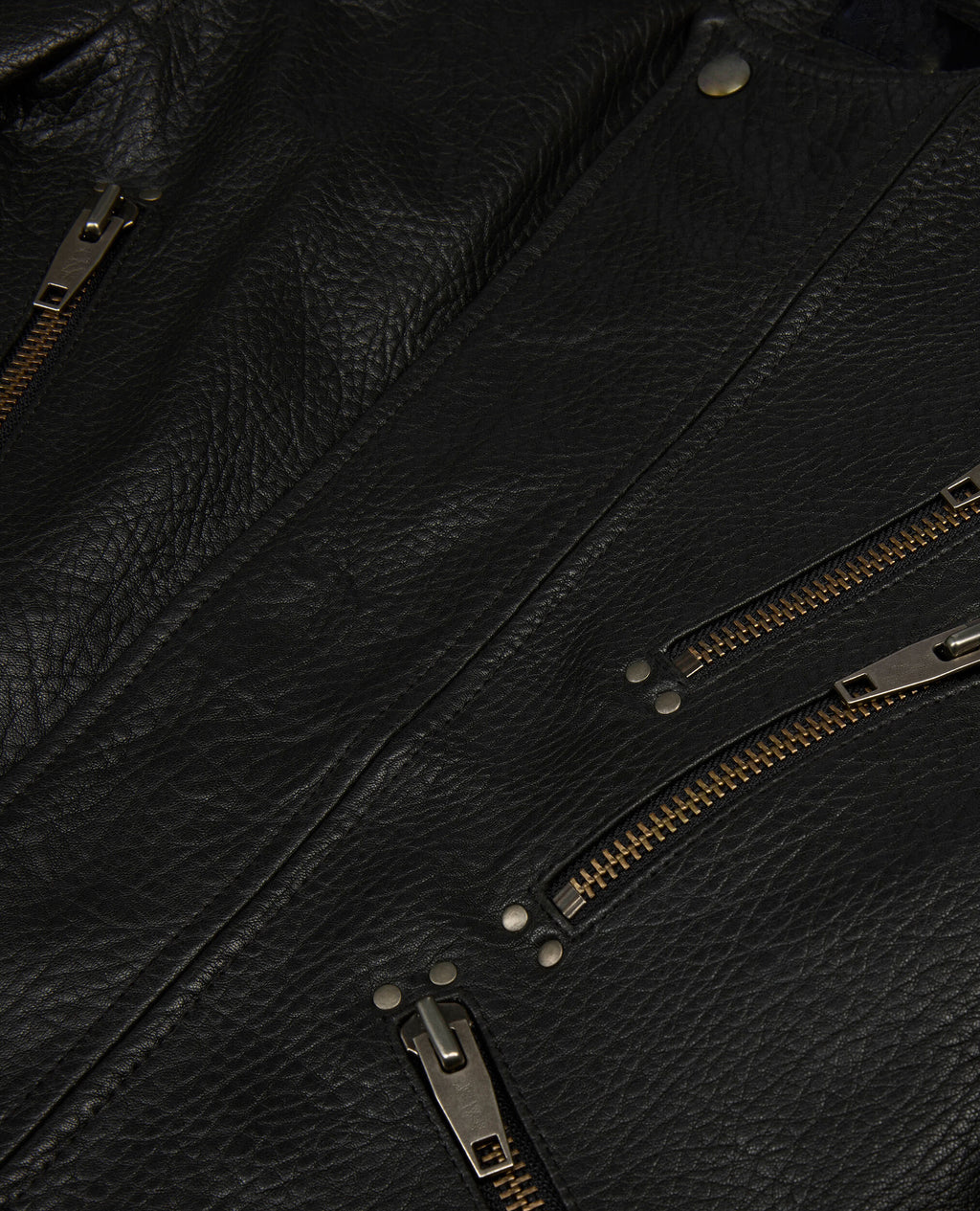 Women Black Simple Fashioned Leather Jacket