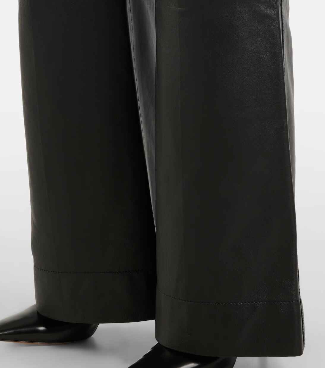 Women's Alina High Rise Leather Bootcut Pants