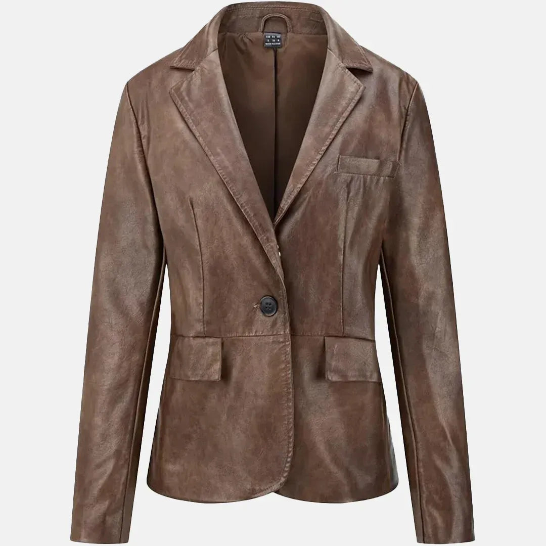 Women's Avante Garde Leather Blazer