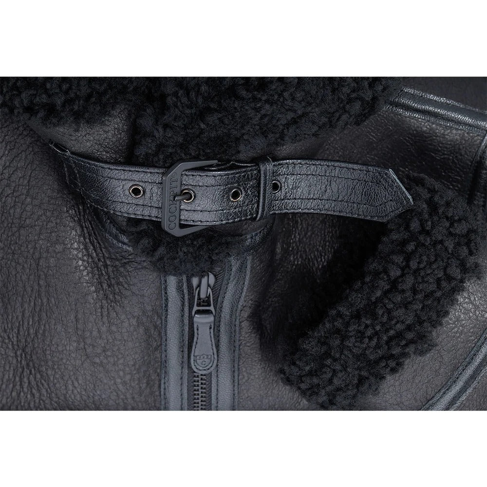 Women's B-3 Slim Fit Shearling Leather Jacket