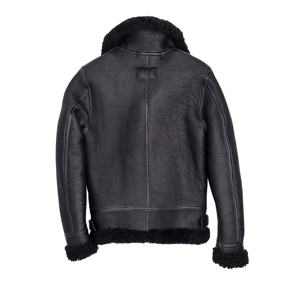 Women's B-3 Slim Fit Shearling Leather Jacket