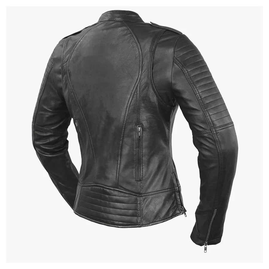 Women's Biker Motorcycle Leather Jacket