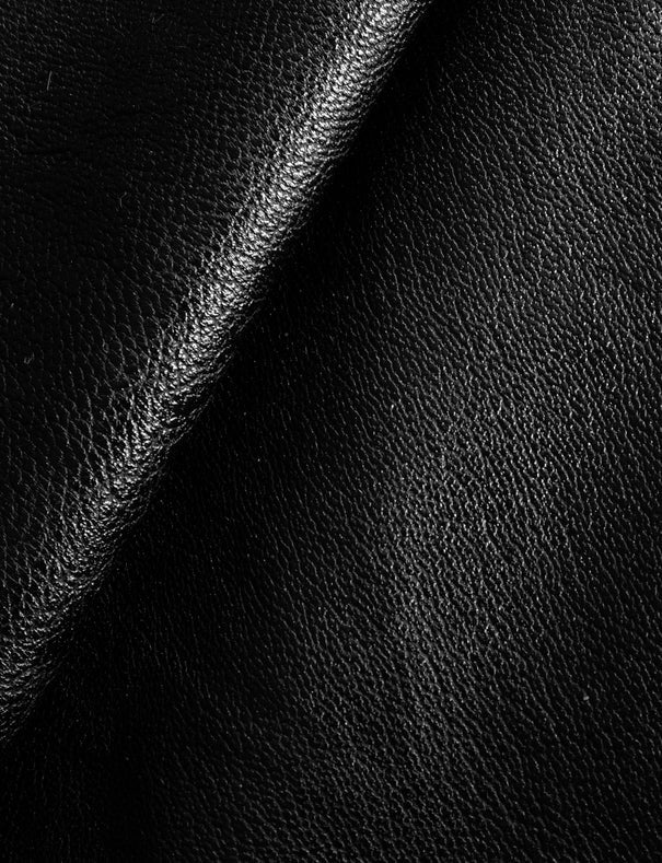 Women's Black Faux Leather Crop Tube Top