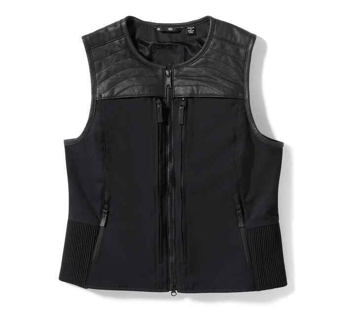 Women's Black H-D Long Haul Utility Vest