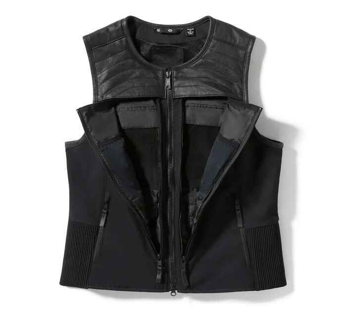 Women's Black H-D Long Haul Utility Vest