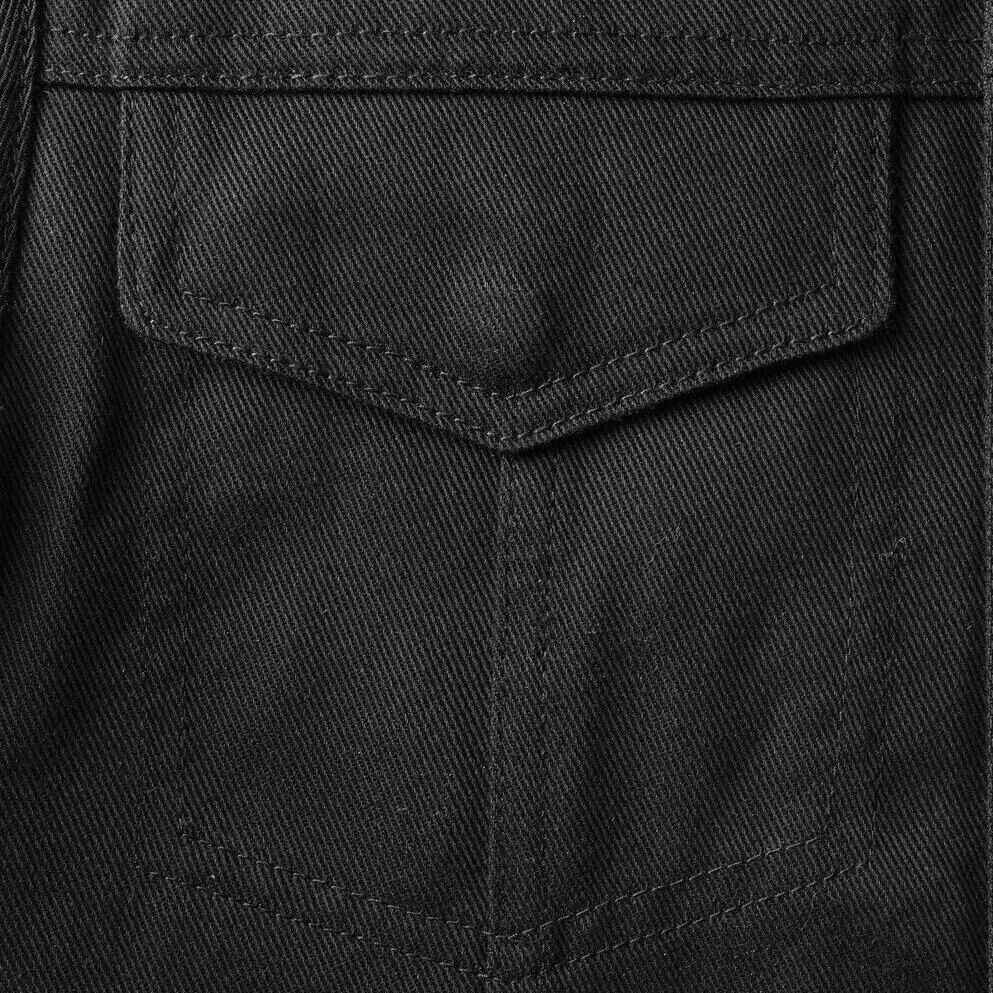 Women's Black Lexy Leather Motorcycle Twill Jacket