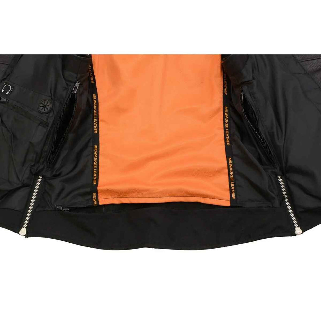 Women's Black Lightweight Leather Vest