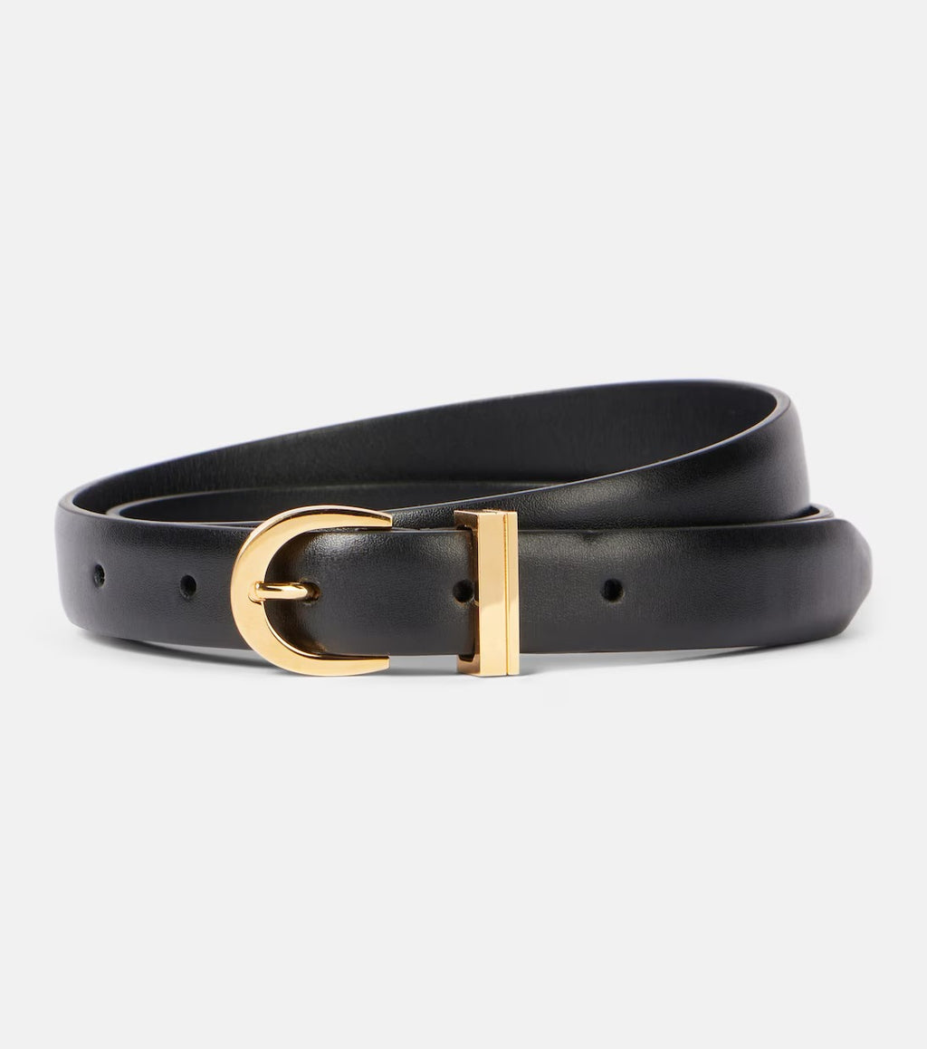 Women's Black Luna Leather Belt