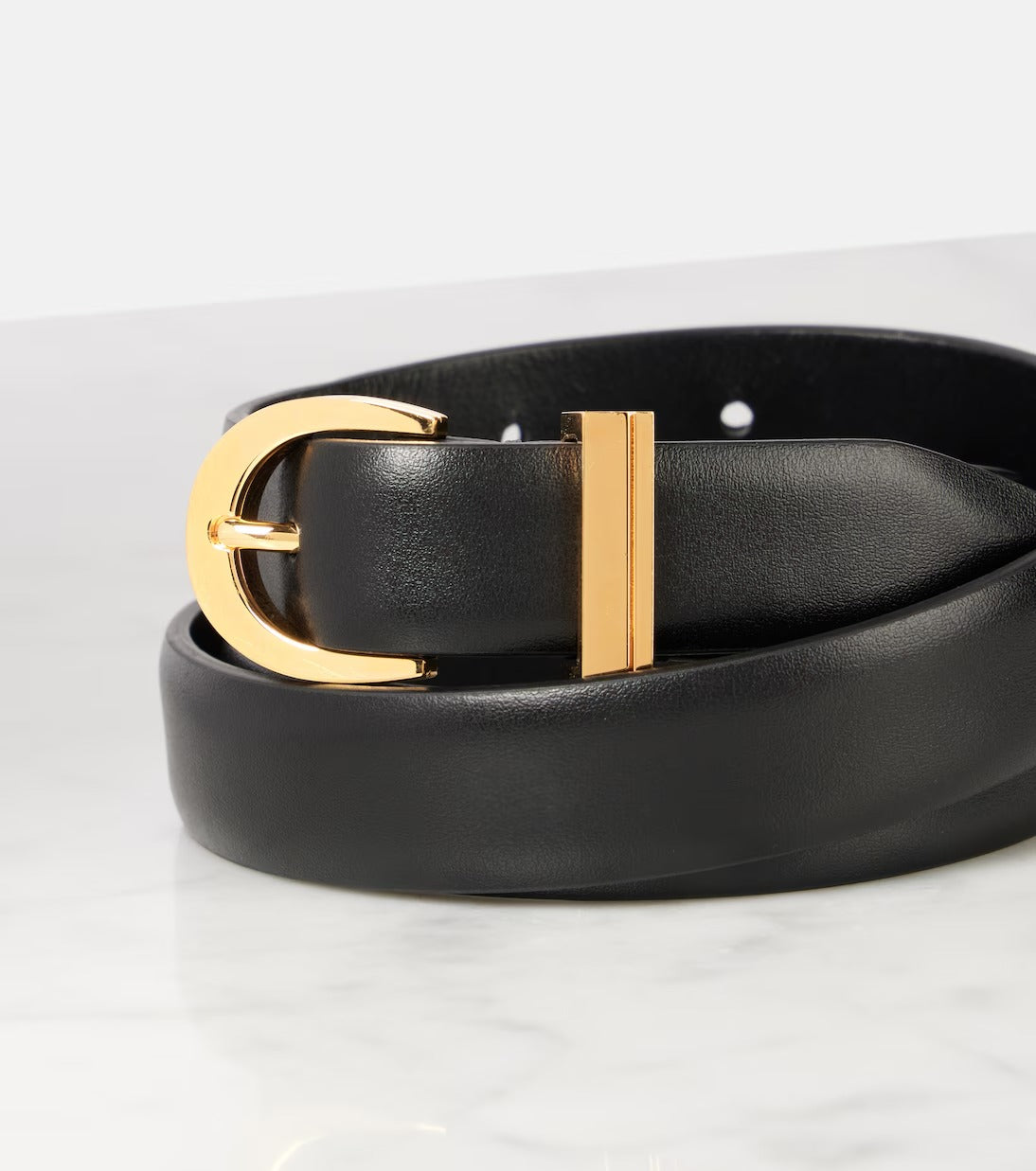 Women's Black Luna Leather Belt