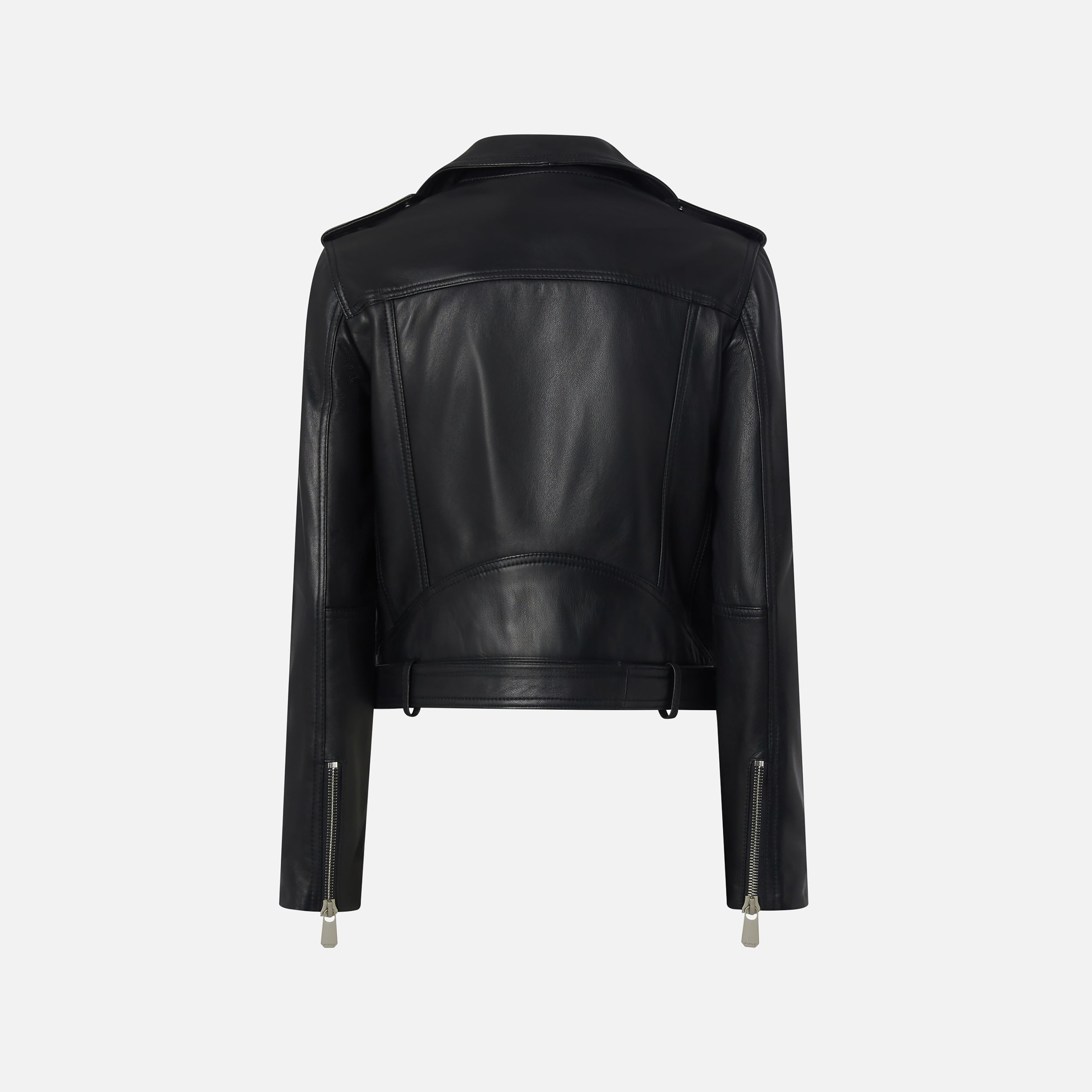 Women's Black Motorcycle PU Biker Leather Jacket