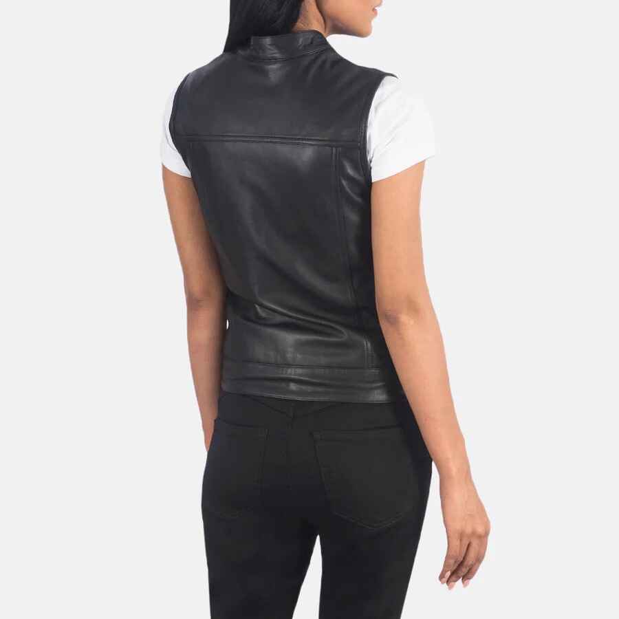 Women's Rayne Moto Leather Vest