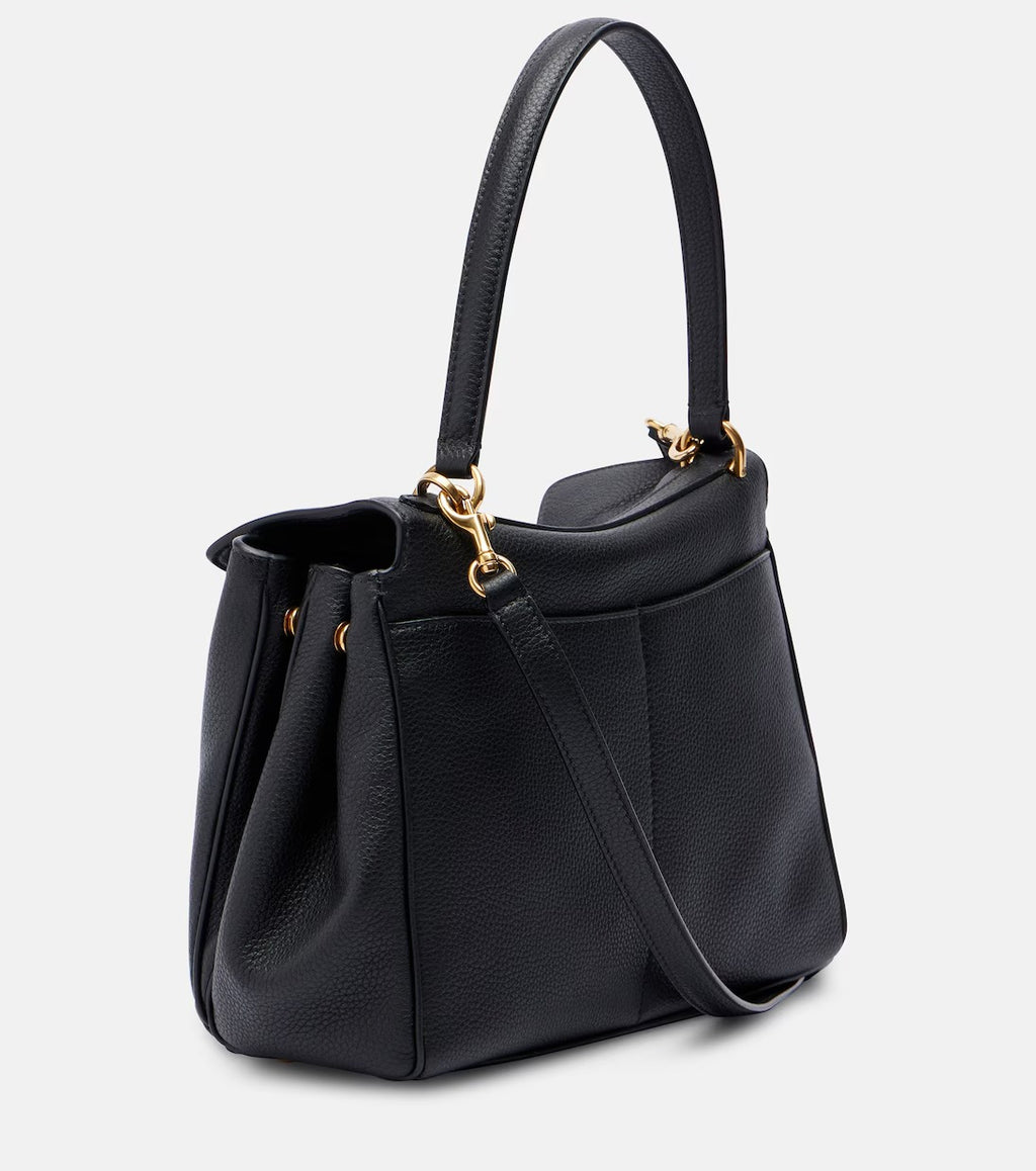 Women's Black Rodeo Small Leather Shoulder Purse