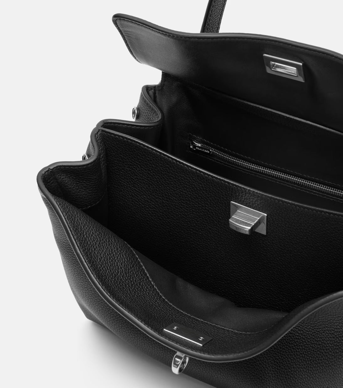 Women's Black Rodeo Small Leather Tote Purse