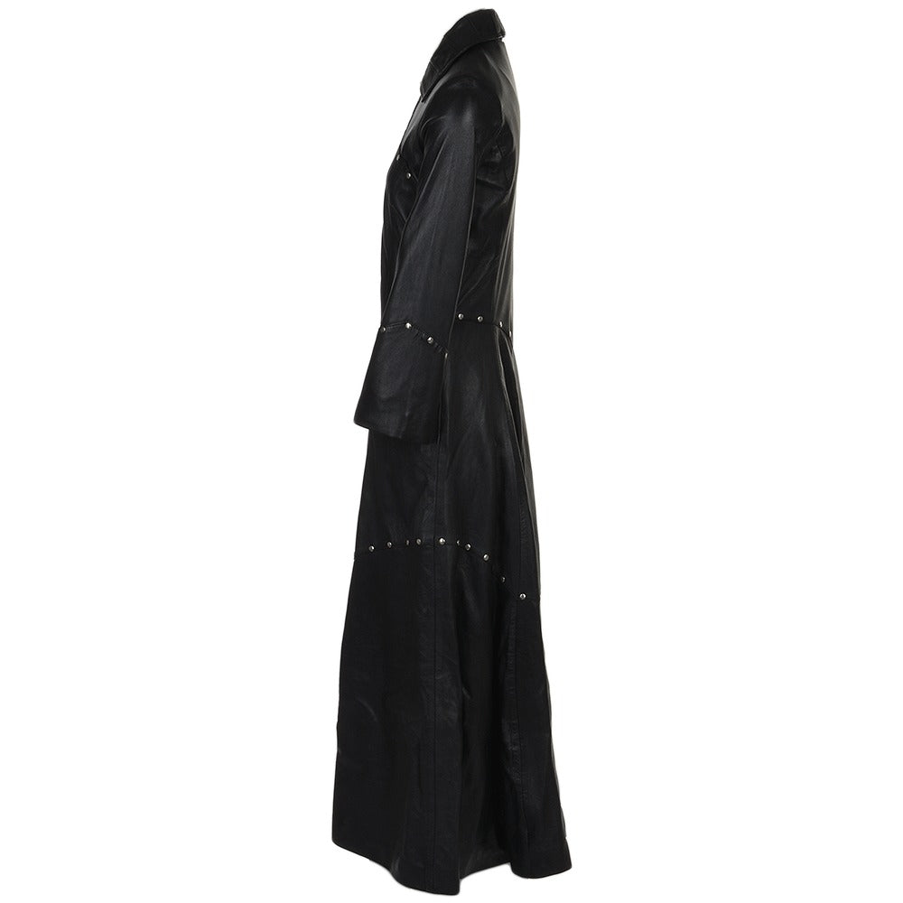 Women's Black Willow Long Length Gothic Coat